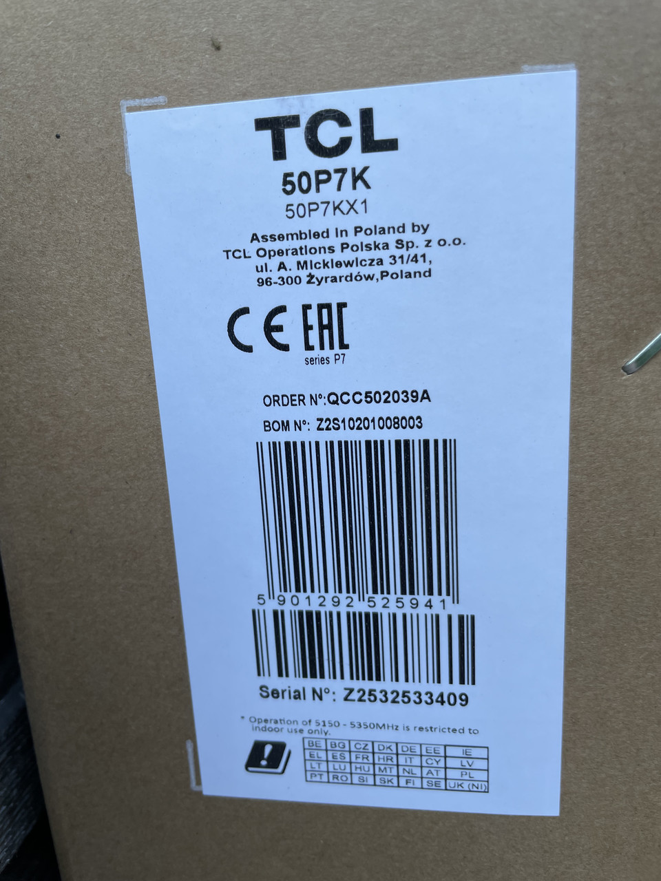 Телевізор TCL QLED 50P7K 4K Google TV Dolby Atmos 60 Гц - Зображення 9