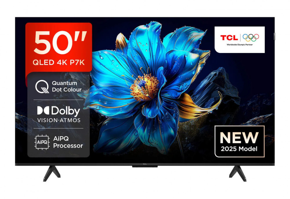 Телевізор TCL QLED 50P7K 4K Google TV Dolby Atmos 60 Гц